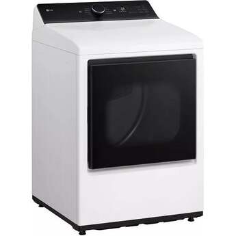 LG 27 Inch Ultra Large Capacity Top Load Gas Dryer with 7.3 cu ft Capacity, Rear Control, Built In Intelligence, Flow Sense Duct Clogging, Quiet Operation, Wrinkle Care, LG EasyLoad™ Door and ThinQ®: Alpine White — thumbnail 15