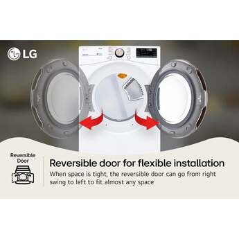 LG DLGX4001W Gas Dryer with 7.4 cu. ft. Capacity — thumbnail 5