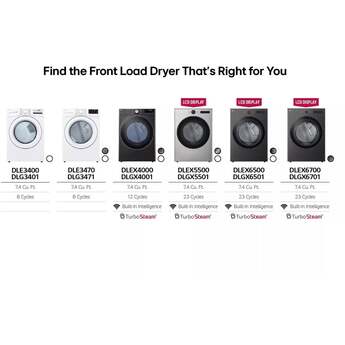 LG DLGX5501W 27 Inch Gas Dryer with 7.4 cu. ft. Capacity — thumbnail 15