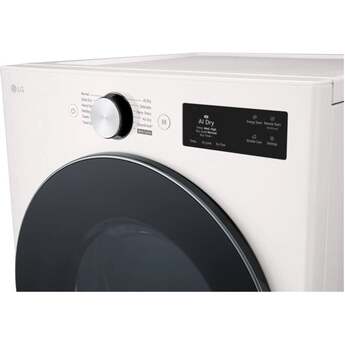 LG 27 Inch Smart Front Load Gas Dryer with 7.4 cu ft Ultra Large Capacity, AI Sensor Dry™, Smart Pairing™, SteamFresh™, TurboSteam™ Technology, Pet Care Cycle, Flow Sense® Duct Clogging and Energy Star Certified Included: Alpine White — thumbnail 23