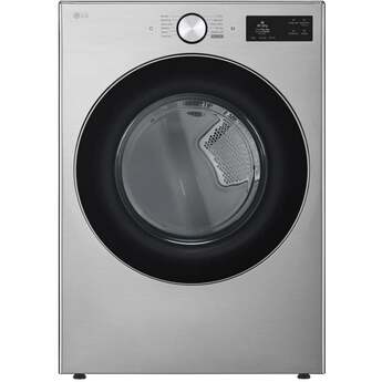 LG 27 Inch Smart Front Load Gas Dryer with 7.4 cu ft Ultra Large Capacity, AI Sensor Dry™, Smart Pairing™, SteamFresh™, TurboSteam™ Technology, Pet Care Cycle, Flow Sense® Duct Clogging and Energy Star Certified Included: Graphite Steel