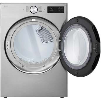 LG 27 Inch Smart Front Load Gas Dryer with 7.4 cu ft Ultra Large Capacity, AI Sensor Dry™, Smart Pairing™, SteamFresh™, TurboSteam™ Technology, Pet Care Cycle, Flow Sense® Duct Clogging and Energy Star Certified Included: Graphite Steel — thumbnail 23