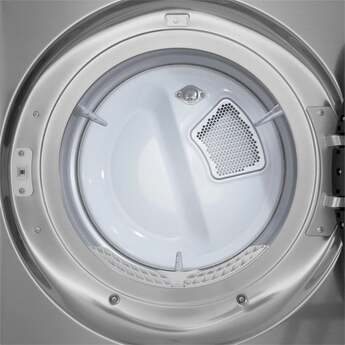 LG 27 Inch Smart Front Load Gas Dryer with 7.4 cu ft Ultra Large Capacity, AI Sensor Dry™, Smart Pairing™, SteamFresh™, TurboSteam™ Technology, Pet Care Cycle, Flow Sense® Duct Clogging and Energy Star Certified Included: Graphite Steel — thumbnail 7