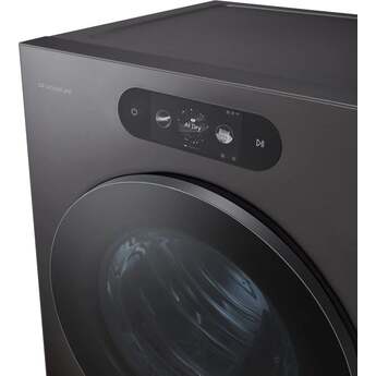 LG DLGX9901B 9.0 cu. ft. Mega Capacity Smart Front Load Gas Dryer Brushed Black Steel — thumbnail 3