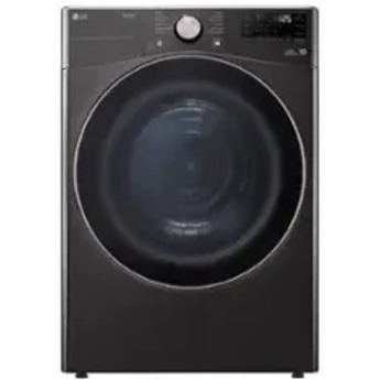 LG DLHC4002B 27 Inch 7.8 cu. ft. Wide Front Load Heat Pump Dryer, Ventless: Black Black Steel