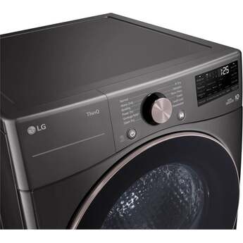 LG DLHC4002B 27 Inch 7.8 cu. ft. Wide Front Load Heat Pump Dryer, Ventless: Black Black Steel — thumbnail 14