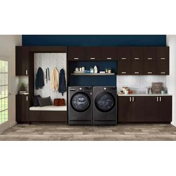 LG DLHC4002B 27 Inch 7.8 cu. ft. Wide Front Load Heat Pump Dryer, Ventless: Black Black Steel — thumbnail 15