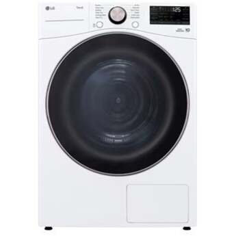 LG DLHC4002W 27 Inch 7.8 cu. ft. Wide Front Load Heat Pump Dryer, Ventless: White