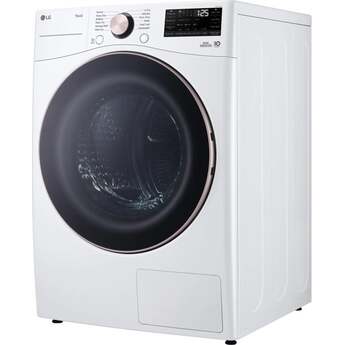 LG DLHC4002W 27 Inch 7.8 cu. ft. Wide Front Load Heat Pump Dryer, Ventless: White — thumbnail 14
