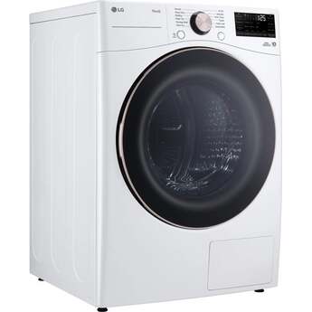 LG DLHC4002W 27 Inch 7.8 cu. ft. Wide Front Load Heat Pump Dryer, Ventless: White — thumbnail 9