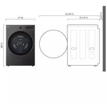 LG DLHC5502B Electric Dryer with 7.8 cu. ft. Capacity — thumbnail 4