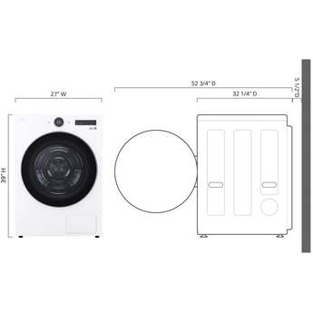 LG DLHC5502W Electric Dryer with 7.8 cu. ft. Capacity — thumbnail 9