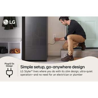 LG Smart Mirror with DUAL TrueSteam™, Dynamic MovingHanger™, Built-in HandySteamer™, Auto Fresh System, 10 Liter Dehumidification, Smart Detect Sensor and LG ThinQ™ Included — thumbnail 15