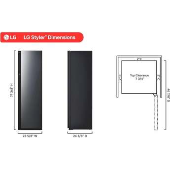 LG Smart Mirror with DUAL TrueSteam™, Dynamic MovingHanger™, Built-in HandySteamer™, Auto Fresh System, 10 Liter Dehumidification, Smart Detect Sensor and LG ThinQ™ Included — thumbnail 19