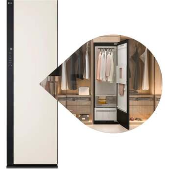LG Smart Steam Closet Styler With Dual TrueSteam Technology And Dynamic MovingHanger: Beige