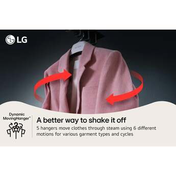 LG Smart Steam Closet Styler With Dual TrueSteam Technology And Dynamic MovingHanger: Beige — thumbnail 19