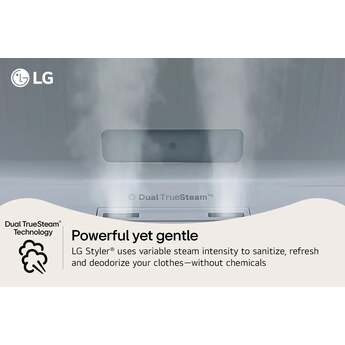 LG Smart Steam Closet Styler With Dual TrueSteam Technology And Dynamic MovingHanger: Beige — thumbnail 6