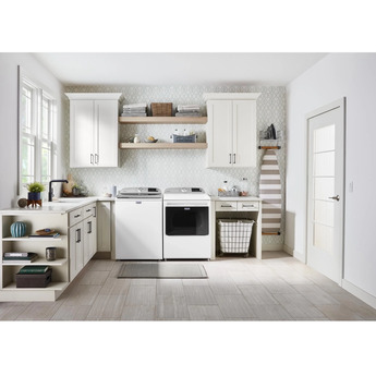 Maytag 7.4 cu.ft. White Front Load Electric Dryer with Extra Power Button — thumbnail 10