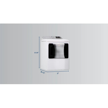 Maytag 7.4 cu.ft. White Front Load Electric Dryer with Extra Power Button — thumbnail 11