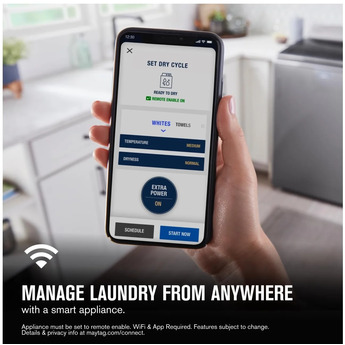 Maytag 7.4 cu.ft. White Front Load Electric Dryer with Extra Power Button — thumbnail 18