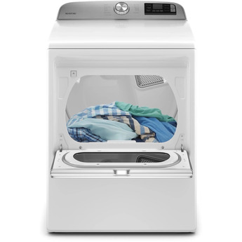 Maytag 7.4 cu.ft. White Front Load Electric Dryer with Extra Power Button — thumbnail 24