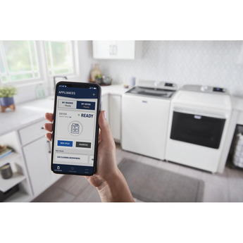 Maytag 7.4 cu.ft. White Front Load Electric Dryer with Extra Power Button — thumbnail 25
