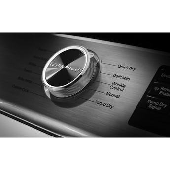 Maytag 7.4 cu.ft. White Front Load Electric Dryer with Extra Power Button — thumbnail 3