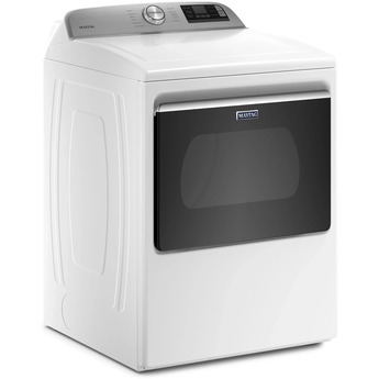 Maytag 7.4 cu.ft. White Front Load Electric Dryer with Extra Power Button — thumbnail 5