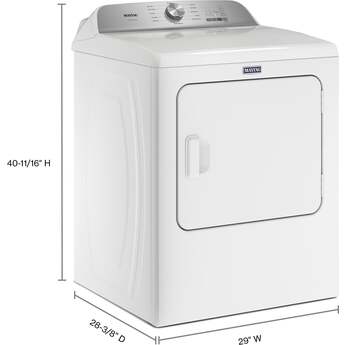 Maytag MED6500MW 29 Inch Electric Dryer with 7 cu. ft. Capacity — thumbnail 38