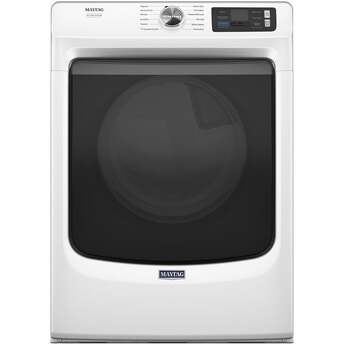 Maytag 27 Inch Pet Pro Front Load Electric Dryer: White