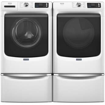 Maytag 27 Inch Pet Pro Front Load Electric Dryer: White — thumbnail 12