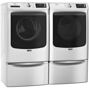Maytag 27 Inch Pet Pro Front Load Electric Dryer: White — thumbnail 13
