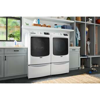Maytag 27 Inch Pet Pro Front Load Electric Dryer: White — thumbnail 14