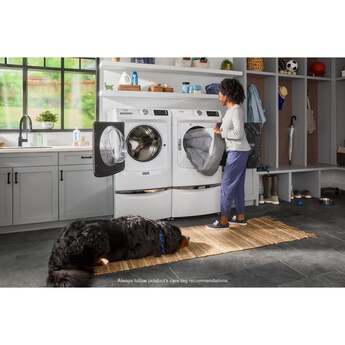 Maytag 27 Inch Pet Pro Front Load Electric Dryer: White — thumbnail 26