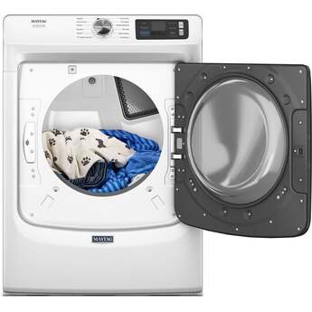 Maytag 27 Inch Pet Pro Front Load Electric Dryer: White — thumbnail 39