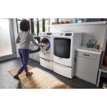Maytag 27 Inch Pet Pro Front Load Electric Dryer: White — thumbnail 45