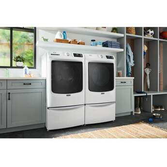 Maytag 27 Inch Pet Pro Front Load Electric Dryer: White — thumbnail 6