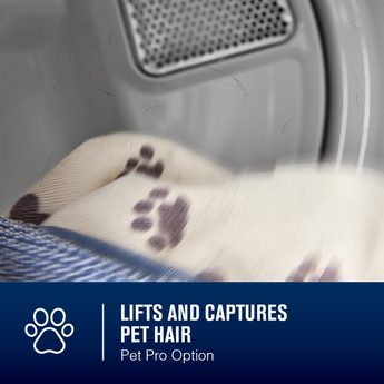 7.4 CuFt Smart Pet Pro Top Load Classic Silver Electric Dryer — thumbnail 4