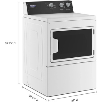 Maytag MEDP586KW 27 Inch Electric Dryer with 7.4 cu. ft. Capacity — thumbnail 31