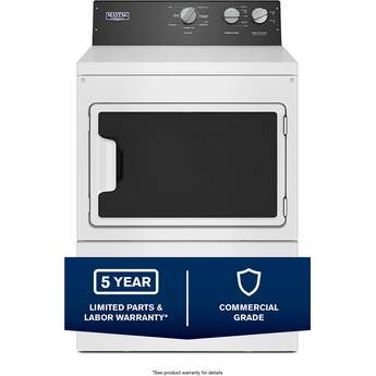 Maytag MEDP586KW 27 Inch Electric Dryer with 7.4 cu. ft. Capacity — thumbnail 5