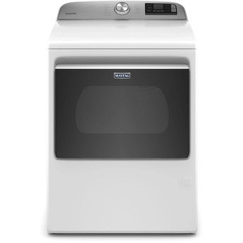 Maytag 7.4 cu.ft. White Front Load Gas Dryer with Extra Power Button