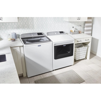 Maytag 7.4 cu.ft. White Front Load Gas Dryer with Extra Power Button — thumbnail 22