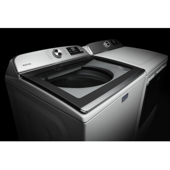 Maytag 7.4 cu.ft. White Front Load Gas Dryer with Extra Power Button — thumbnail 26