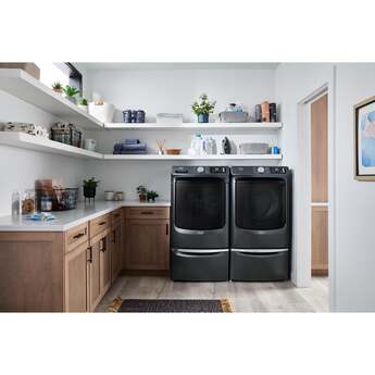 Maytag 27 Inch Smart Pet Pro Front Load Gas Dryer with 7.4 cu. ft. Capacity, Steam Cycle, Quick Dry, Remote Start, Drum Light, and Advanced Moisture Sensing and Energy Star Certified: Midnight Steel — thumbnail 24