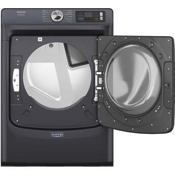Maytag 27 Inch Smart Pet Pro Front Load Gas Dryer with 7.4 cu. ft. Capacity, Steam Cycle, Quick Dry, Remote Start, Drum Light, and Advanced Moisture Sensing and Energy Star Certified: Midnight Steel — thumbnail 26