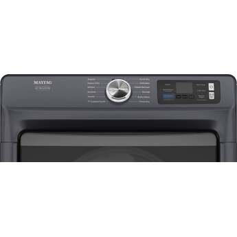 Maytag 27 Inch Smart Pet Pro Front Load Gas Dryer with 7.4 cu. ft. Capacity, Steam Cycle, Quick Dry, Remote Start, Drum Light, and Advanced Moisture Sensing and Energy Star Certified: Midnight Steel — thumbnail 28