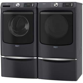 Maytag 27 Inch Smart Pet Pro Front Load Gas Dryer with 7.4 cu. ft. Capacity, Steam Cycle, Quick Dry, Remote Start, Drum Light, and Advanced Moisture Sensing and Energy Star Certified: Midnight Steel — thumbnail 35