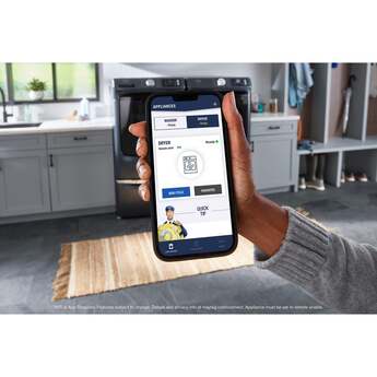 Maytag 27 Inch Smart Pet Pro Front Load Gas Dryer with 7.4 cu. ft. Capacity, Steam Cycle, Quick Dry, Remote Start, Drum Light, and Advanced Moisture Sensing and Energy Star Certified: Midnight Steel — thumbnail 48