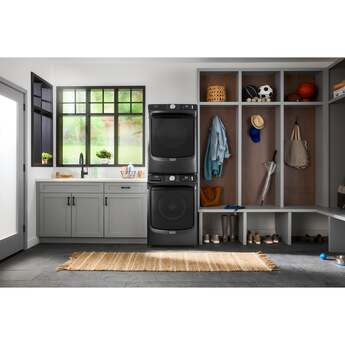 Maytag 27 Inch Smart Pet Pro Front Load Gas Dryer with 7.4 cu. ft. Capacity, Steam Cycle, Quick Dry, Remote Start, Drum Light, and Advanced Moisture Sensing and Energy Star Certified: Volcano Black — thumbnail 14