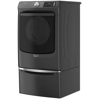 Maytag 27 Inch Smart Pet Pro Front Load Gas Dryer with 7.4 cu. ft. Capacity, Steam Cycle, Quick Dry, Remote Start, Drum Light, and Advanced Moisture Sensing and Energy Star Certified: Volcano Black — thumbnail 17